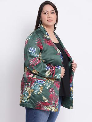 long sleeved floral blazer - 17715183 - Standard Image - 2
