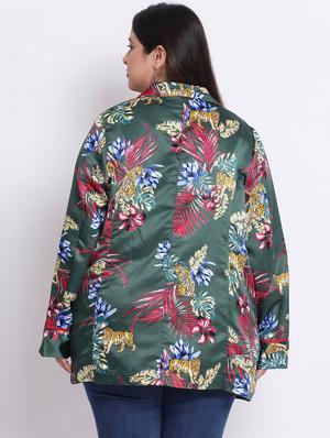 long sleeved floral blazer - 17715183 - Standard Image - 3