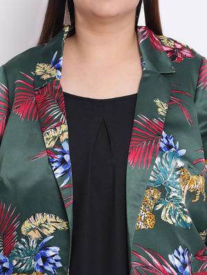 long sleeved floral blazer - 17715183 - Standard Image - 5