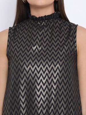 frill detail chevron top - 17715209 - Standard Image - 5