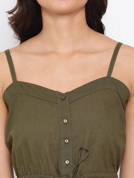 tie front solid top - 17715211 - Zoom Image - 5
