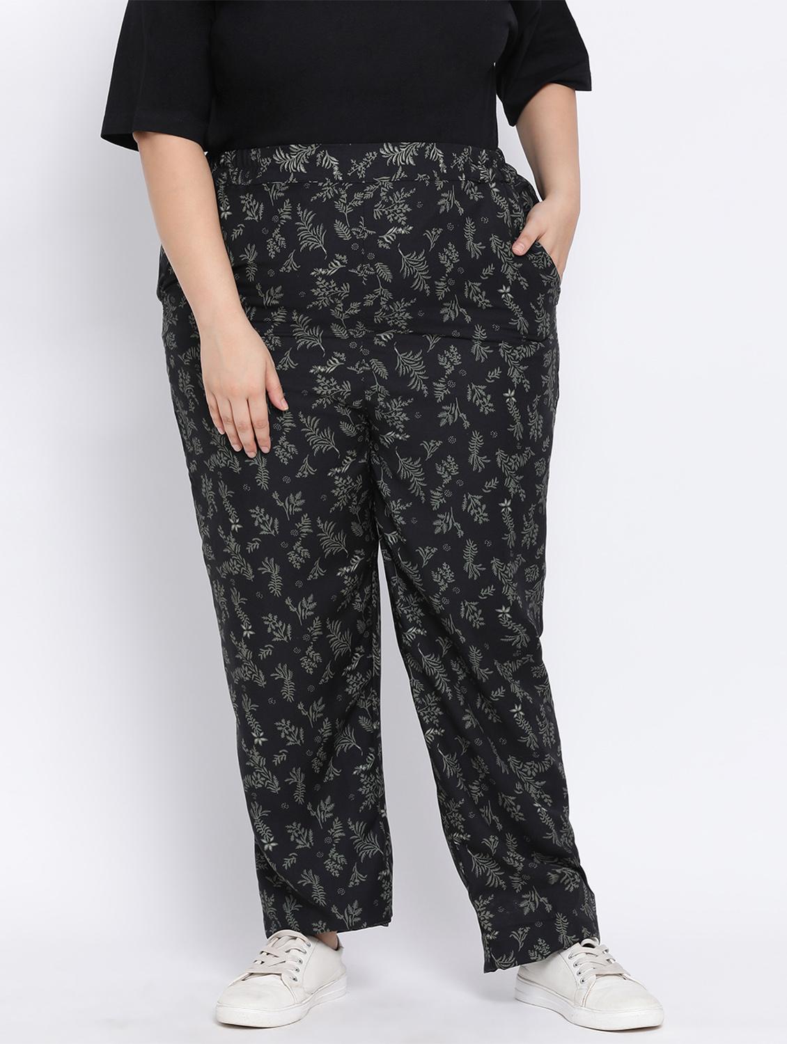 mid rise plus flat front trousers - 17715221 - Zoom Image - 1