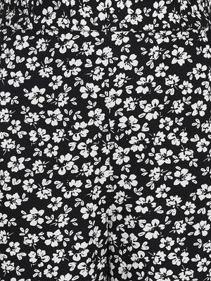 high rise floral flat front trouser - 17715229 - Standard Image - 5