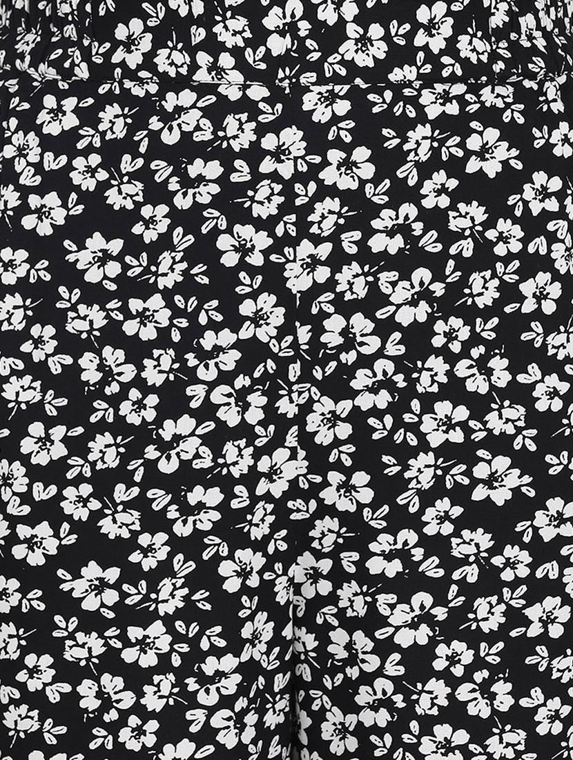 high rise floral flat front trouser - 17715229 - Zoom Image - 5
