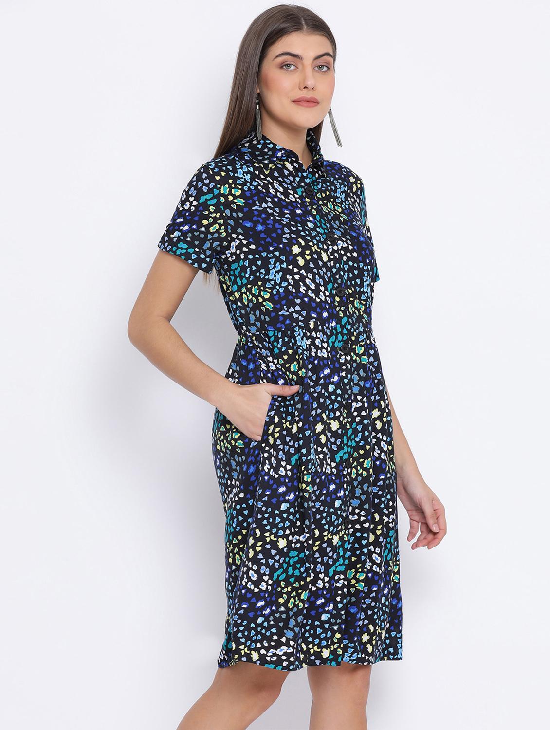 animal print shirt dress - 17715252 - Zoom Image - 2