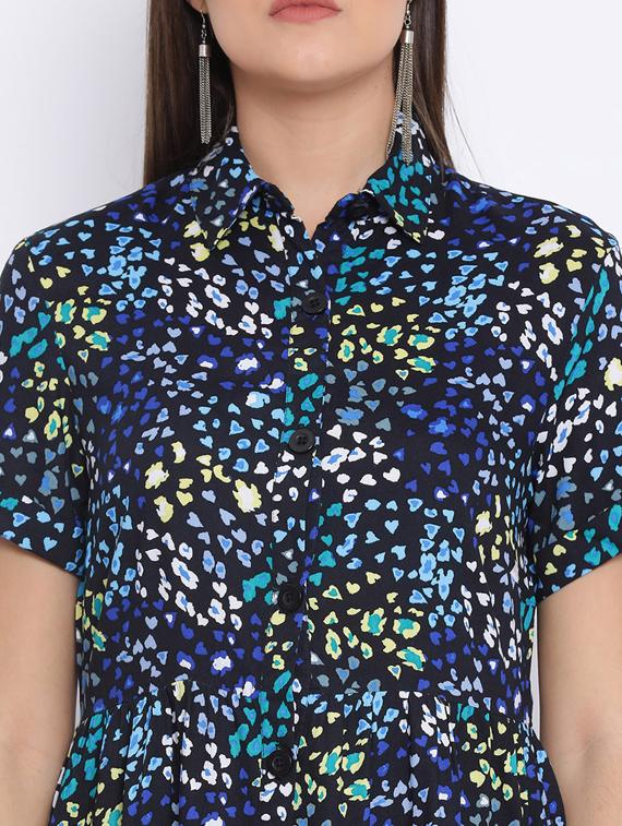 animal print shirt dress - 17715252 - Zoom Image - 5