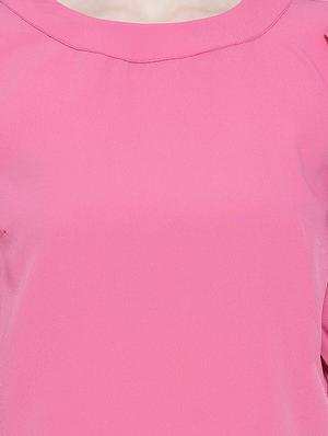puff sleeves solid top - 17715284 - Standard Image - 5