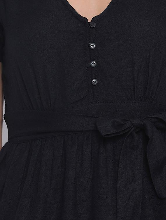 tie front solid top - 17715325 - Zoom Image - 5