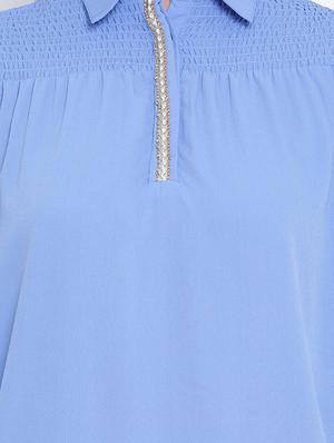 lace detail shirt tunic - 17715337 - Standard Image - 5