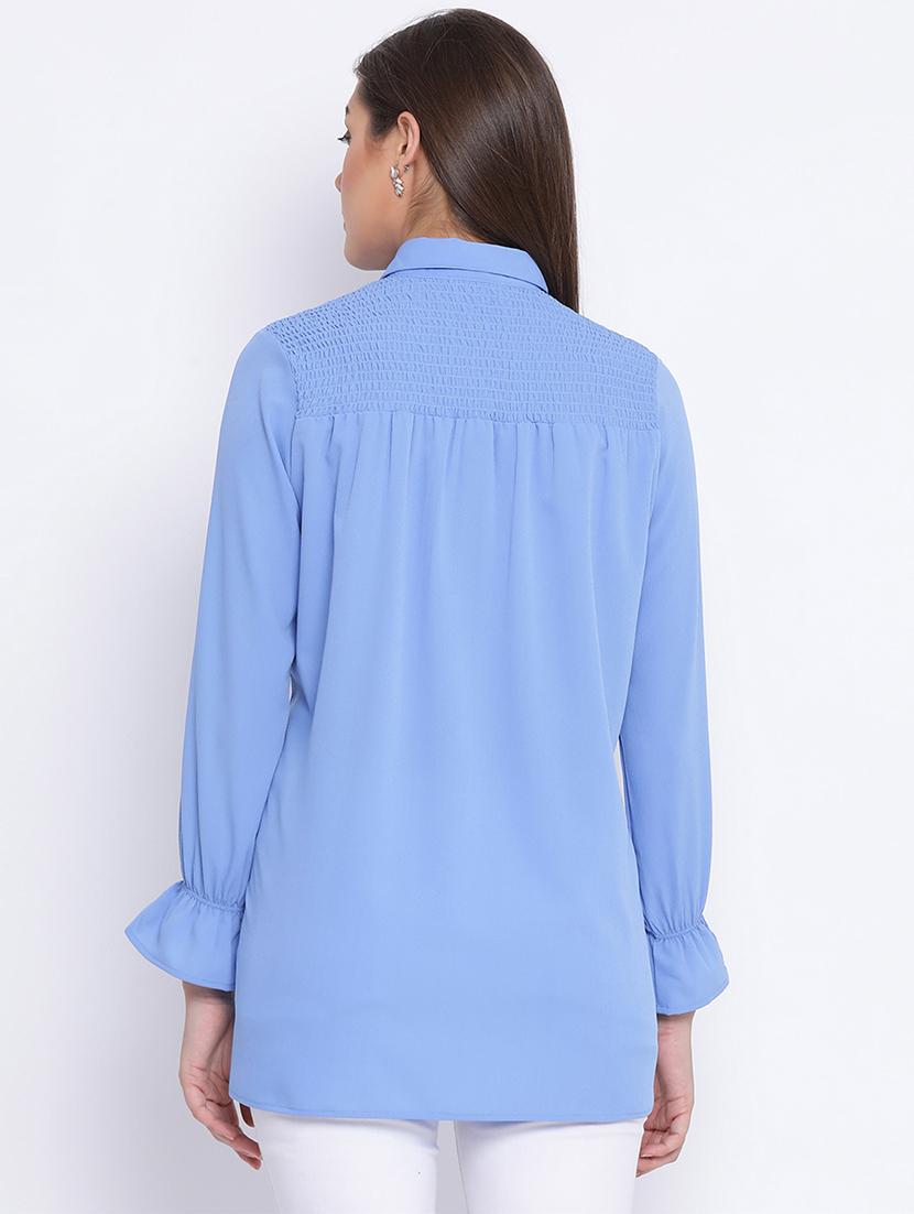 lace detail shirt tunic - 17715337 - Zoom Image - 3
