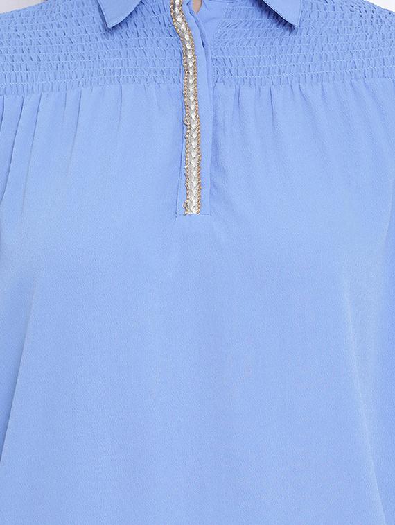 lace detail shirt tunic - 17715337 - Zoom Image - 5