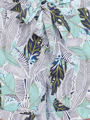 tie front printed short - 17715371 - Standard Image - 5