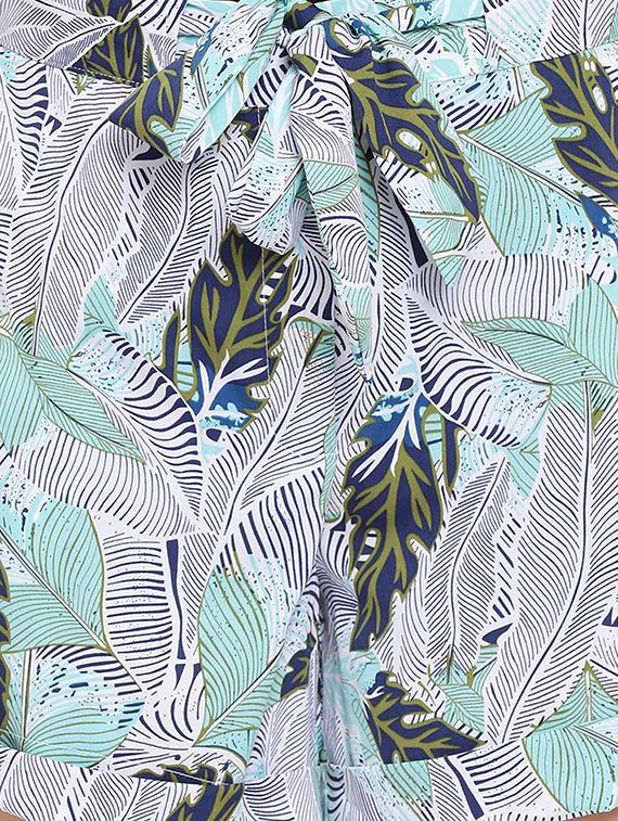 tie front printed short - 17715371 - Zoom Image - 5