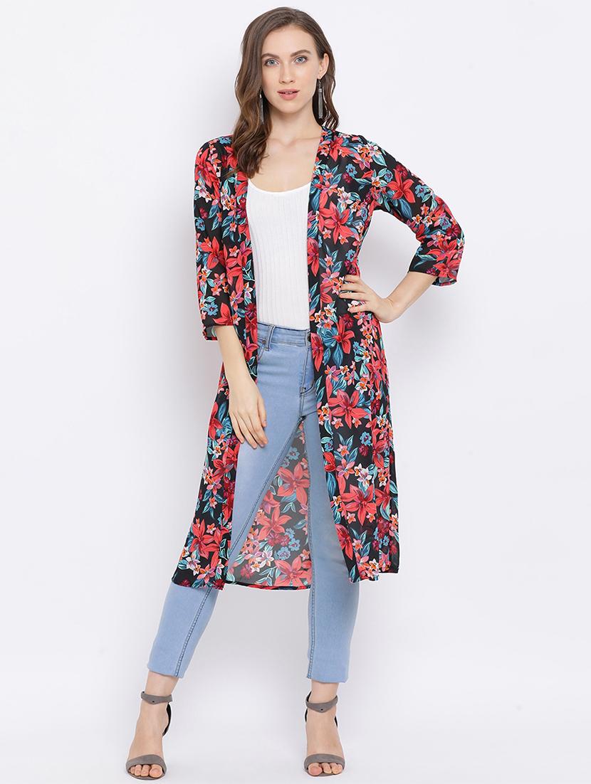 floral long regular shrug - 17715402 - Zoom Image - 1