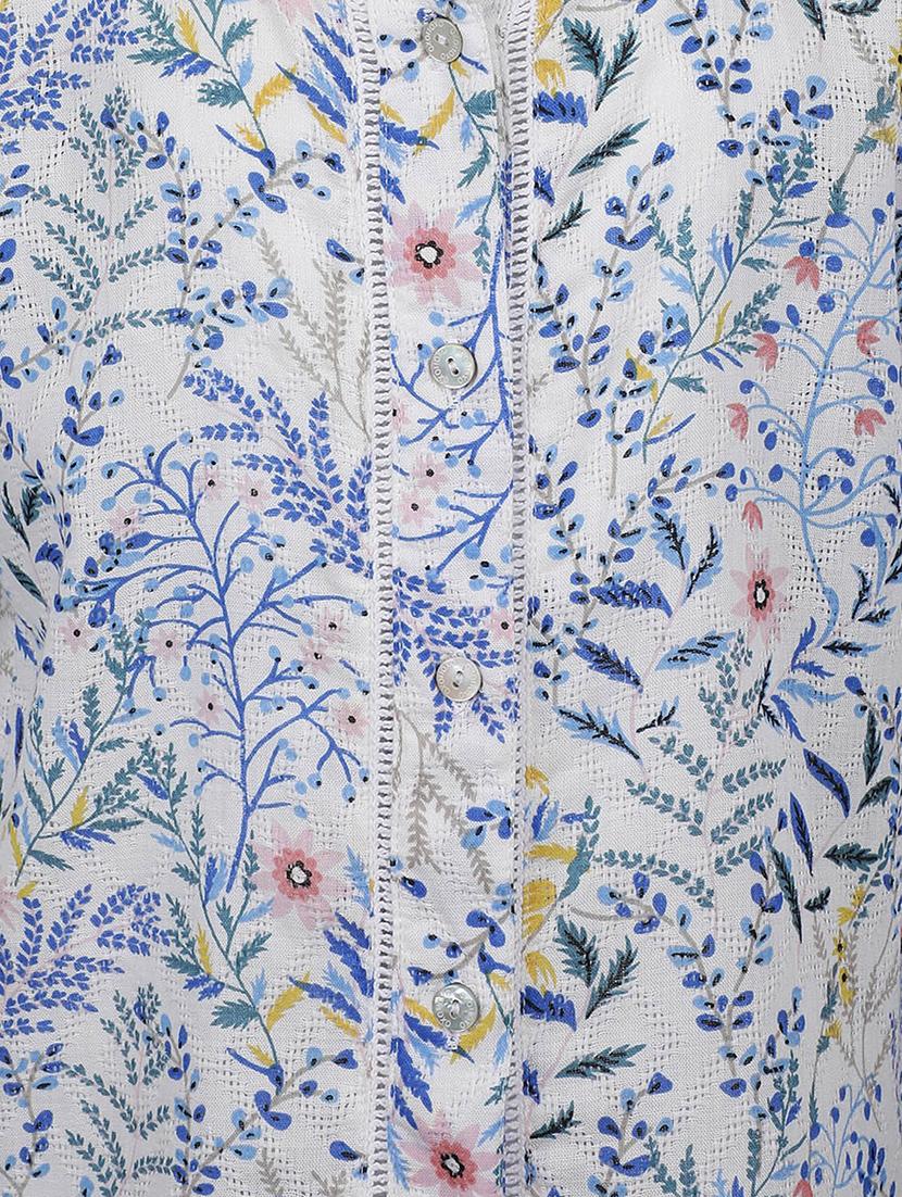 white printed regular top - 17715415 - Zoom Image - 3