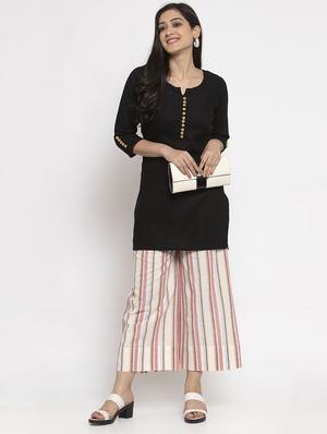 low rise straight palazzo - 17715426 - Standard Image - 4