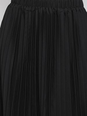 mid rise pleated a-line skirt - 17715430 - Standard Image - 5