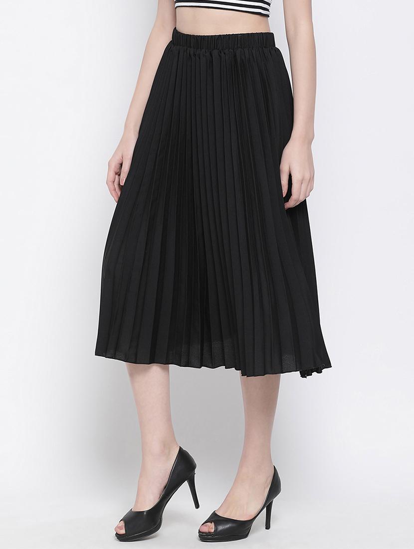 mid rise pleated a-line skirt - 17715430 - Zoom Image - 2