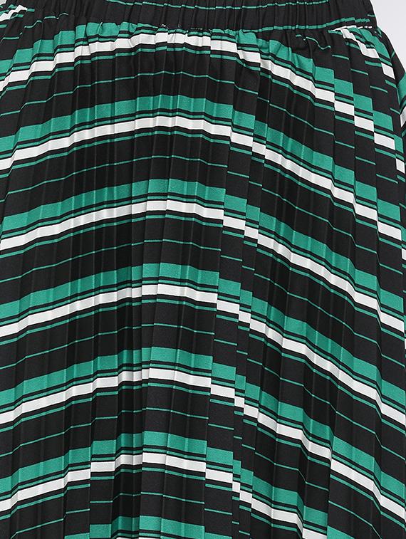 mid rise striped a-line skirt - 17715431 - Zoom Image - 5