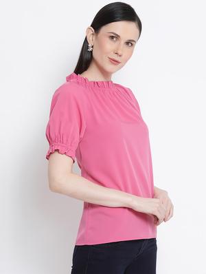 frill detail solid top - 17715460 - Standard Image - 2