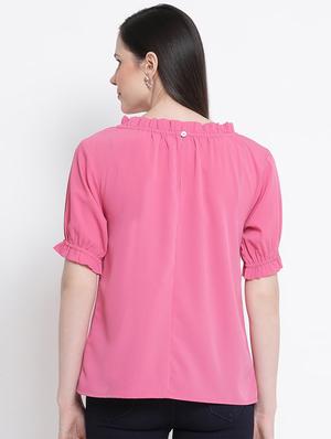 frill detail solid top - 17715460 - Standard Image - 3
