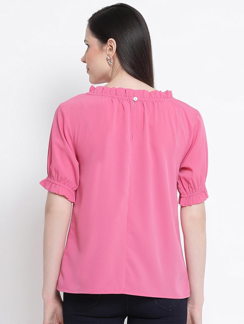 frill detail solid top - 17715460 - Zoom Image - 3