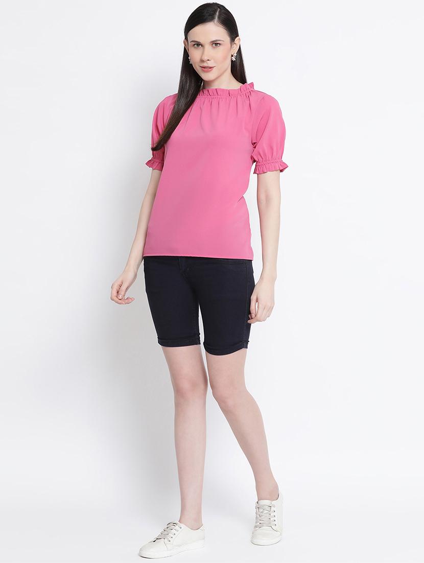 frill detail solid top - 17715460 - Zoom Image - 4
