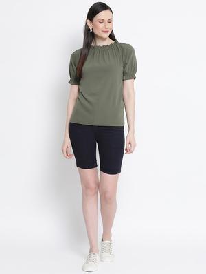 frill detail solid top - 17715461 - Standard Image - 4
