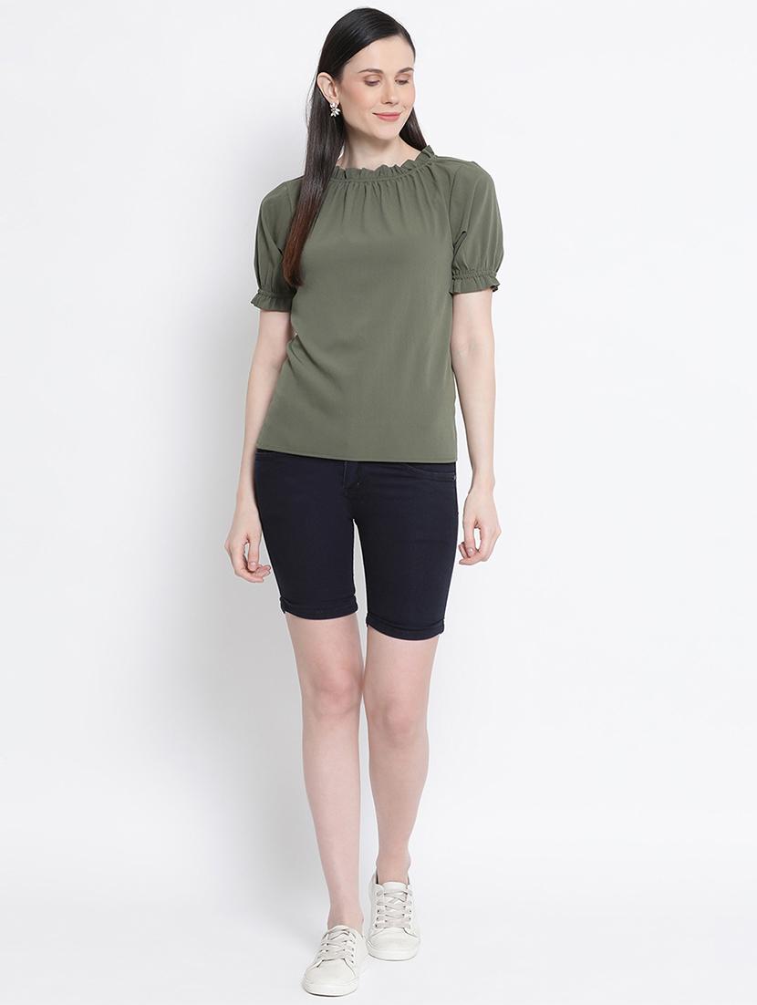 frill detail solid top - 17715461 - Zoom Image - 4