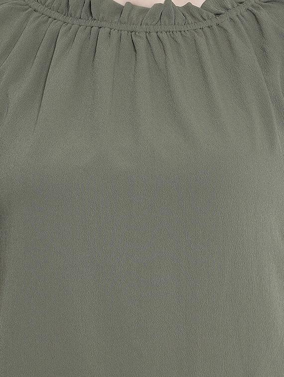 frill detail solid top - 17715461 - Zoom Image - 5