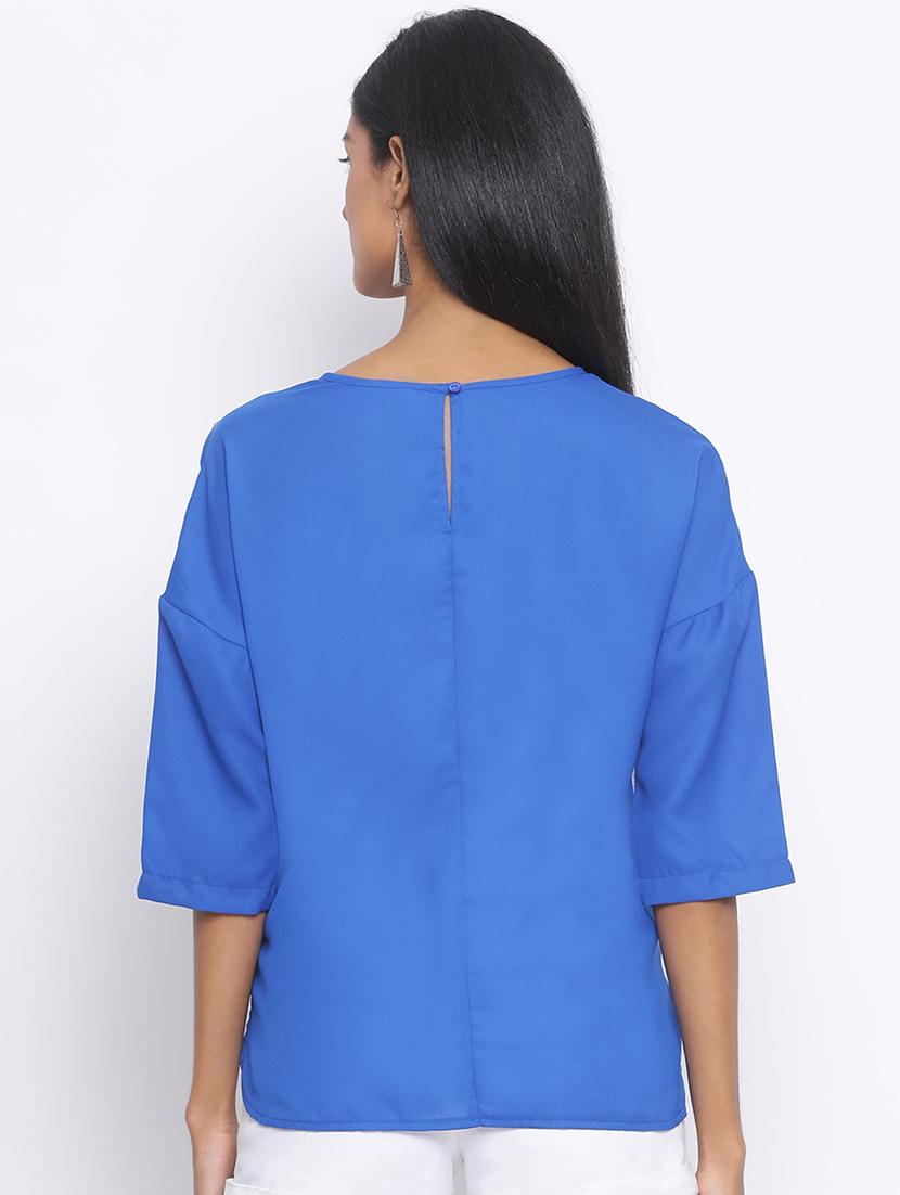 boat neck solid top - 17715463 - Zoom Image - 3