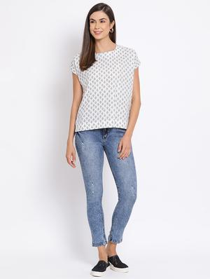 tie back printed top - 17715479 - Standard Image - 4