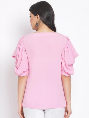 cowl sleeves solid top - 17715571 - Standard Image - 3