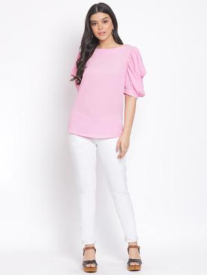 cowl sleeves solid top - 17715571 - Standard Image - 4