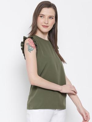 boat neck solid top - 17715576 - Standard Image - 2