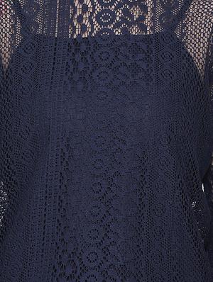 tie up sleeves crochet top - 17715577 - Standard Image - 5