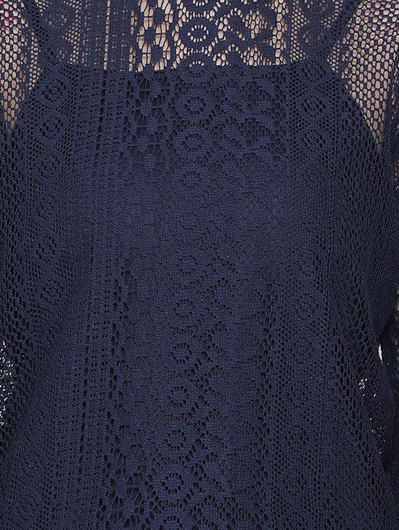 tie up sleeves crochet top - 17715577 - Zoom Image - 5