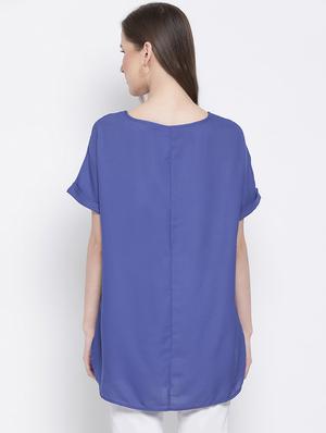 round neck embellished tunic - 17715581 - Standard Image - 3