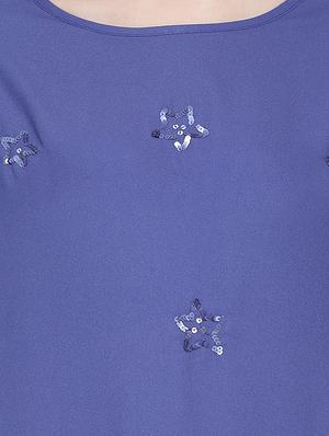 round neck embellished tunic - 17715581 - Standard Image - 5