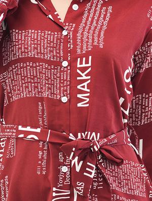 typographic high low dress - 17715612 - Standard Image - 4