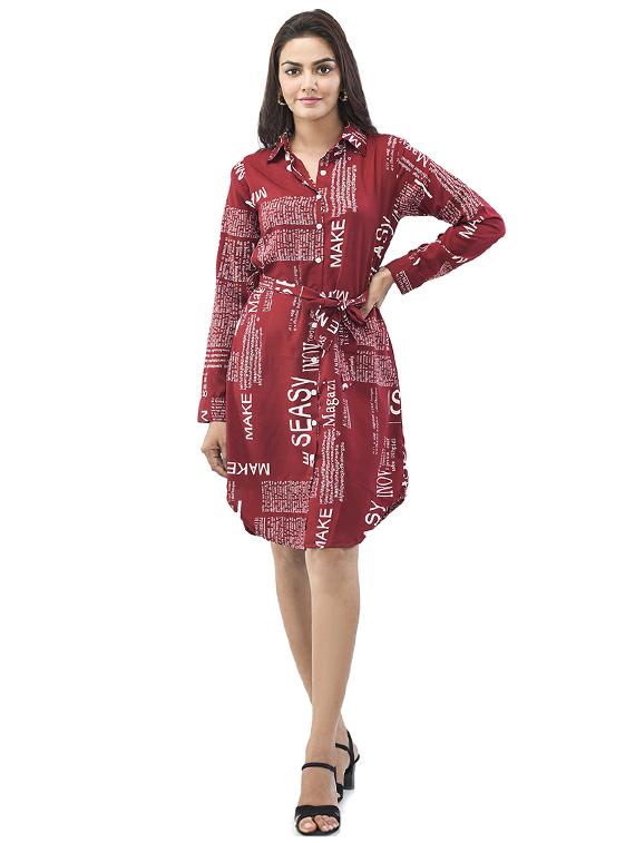 typographic high low dress - 17715612 - Zoom Image - 1