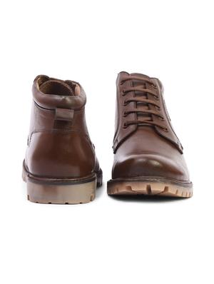 brown leather lace up boots - 17715618 - Standard Image - 3