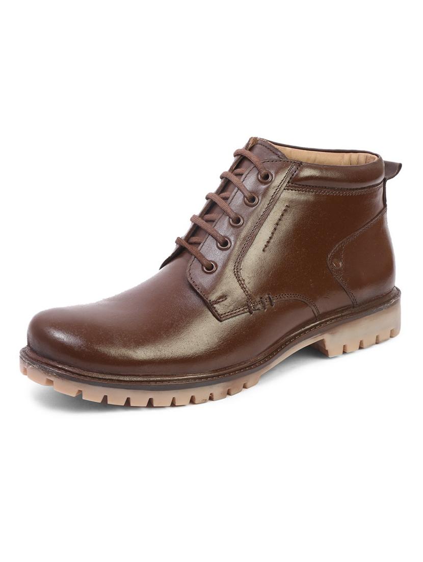 brown leather lace up boots - 17715618 - Zoom Image - 2
