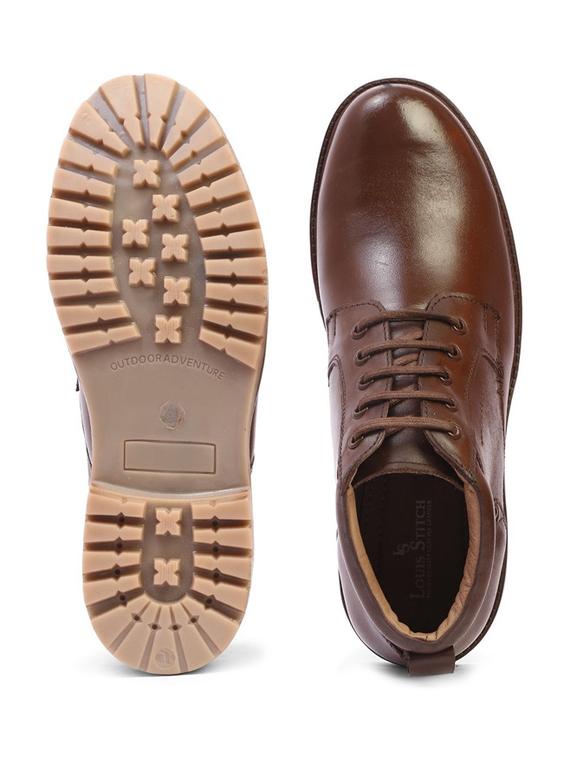 brown leather lace up boots - 17715618 - Zoom Image - 4