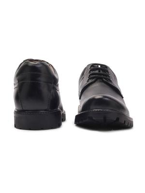 black leather lace up boots - 17715620 - Standard Image - 4