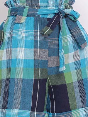 paper bag waist checkered shorts - 17715692 - Standard Image - 5