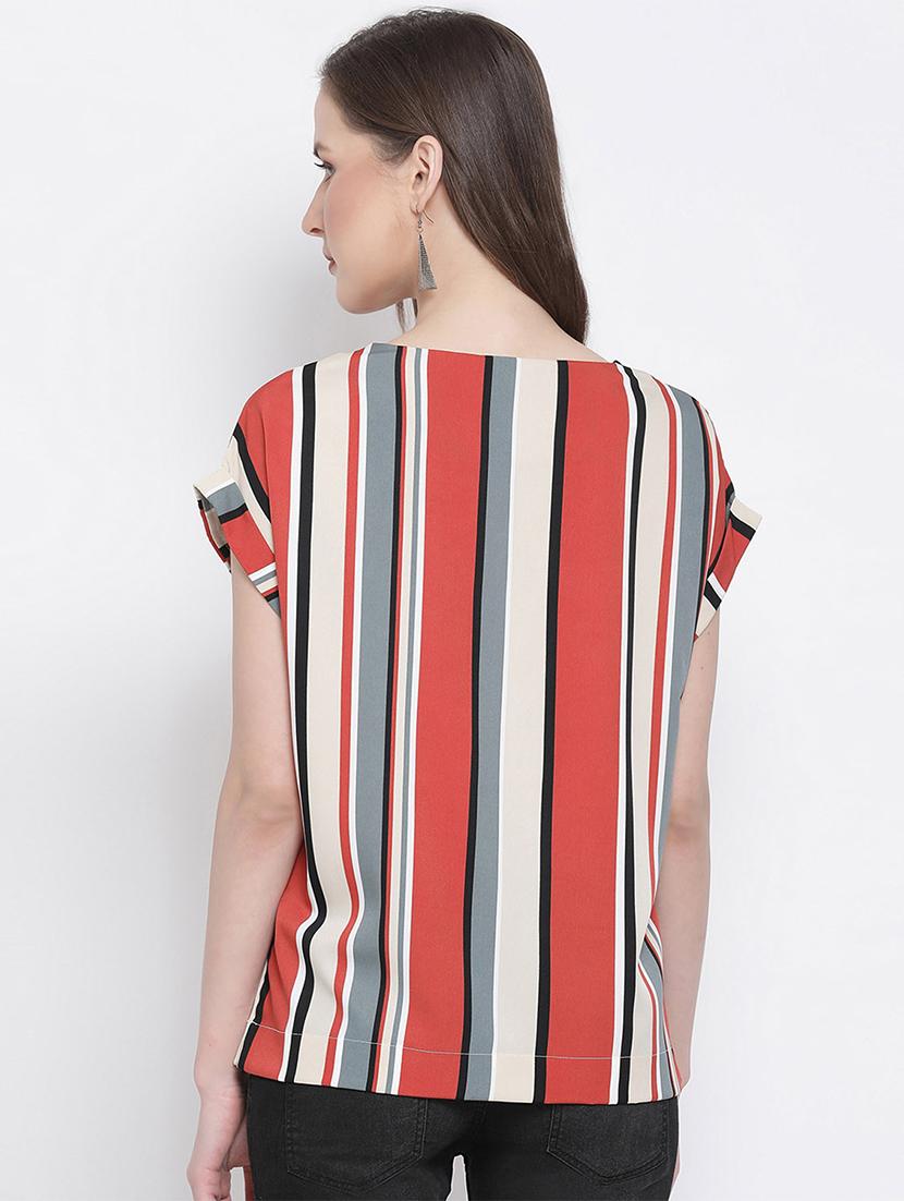 boat neck striped top - 17715703 - Zoom Image - 3