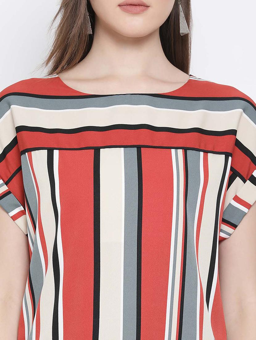 boat neck striped top - 17715703 - Zoom Image - 5