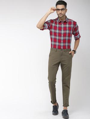 red checkered casual shirt - 17716553 - Standard Image - 4