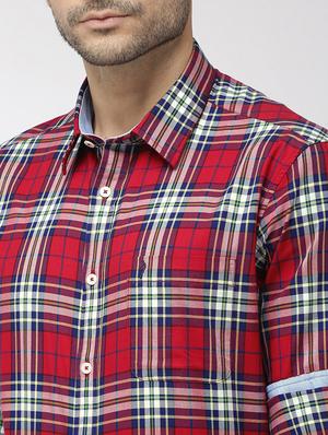 red checkered casual shirt - 17716553 - Standard Image - 5
